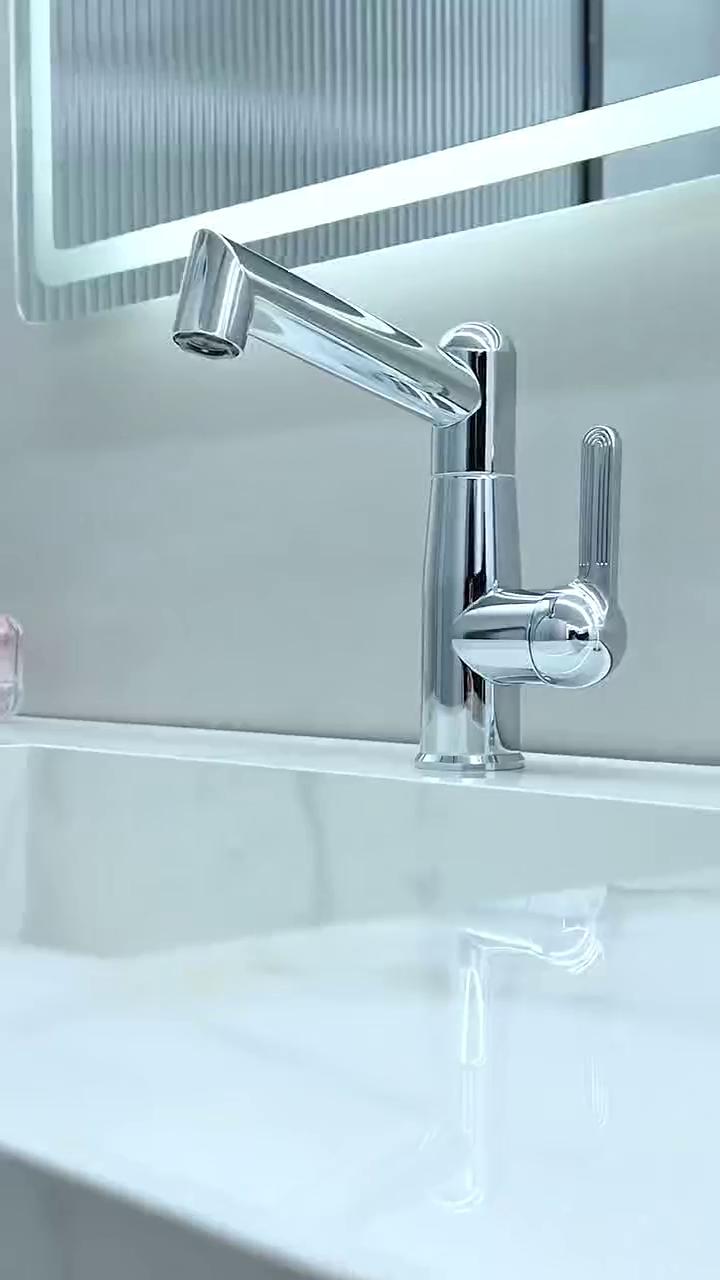 Hot & Cold Dual-Control Rotating Basin Faucet