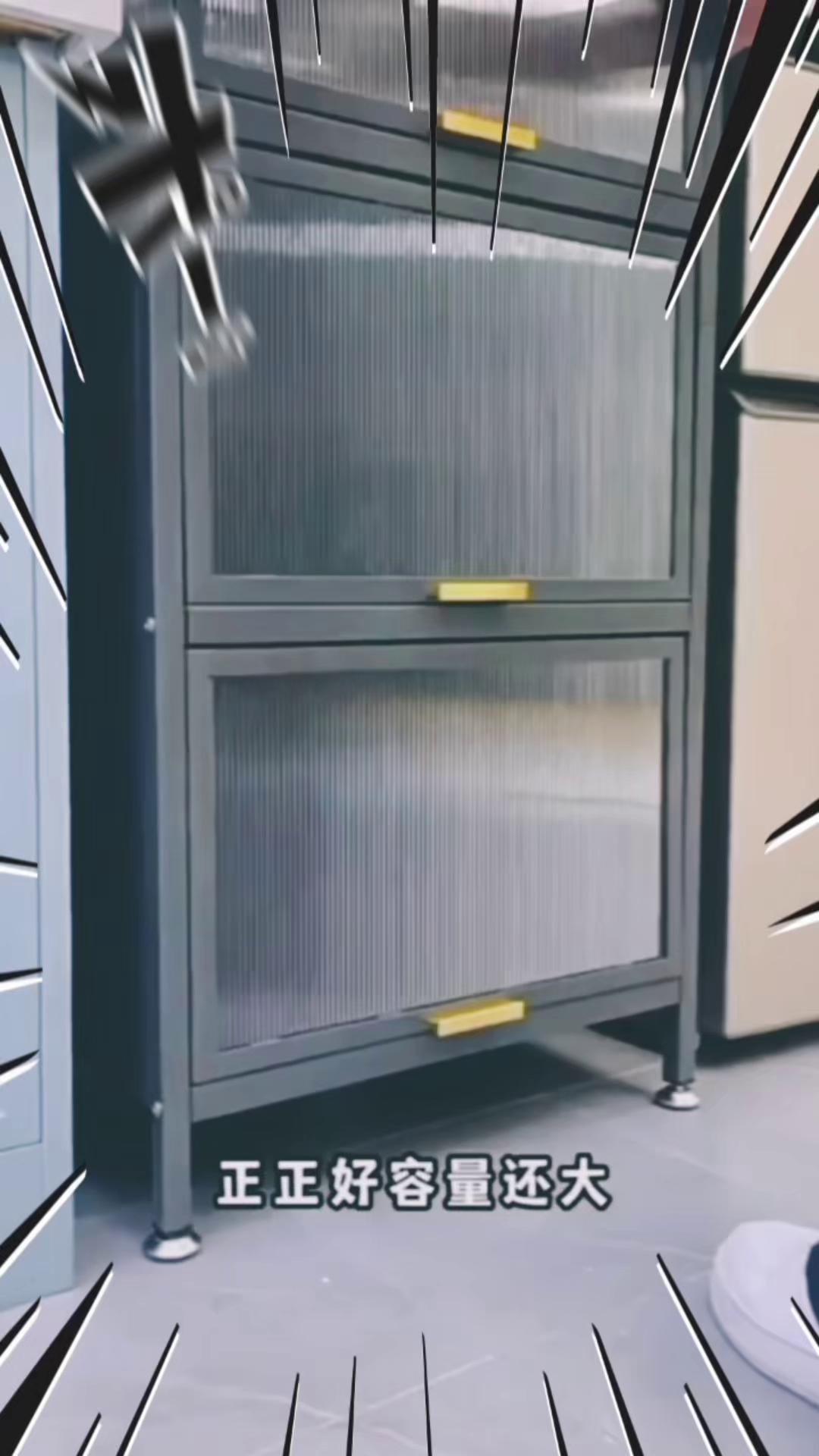 Carbon Steel  Storage Cabinet, Flip-up Door Pantry Cabinet